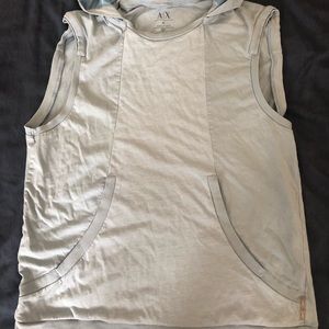 Armani exchange no sleeve hoodie men size m